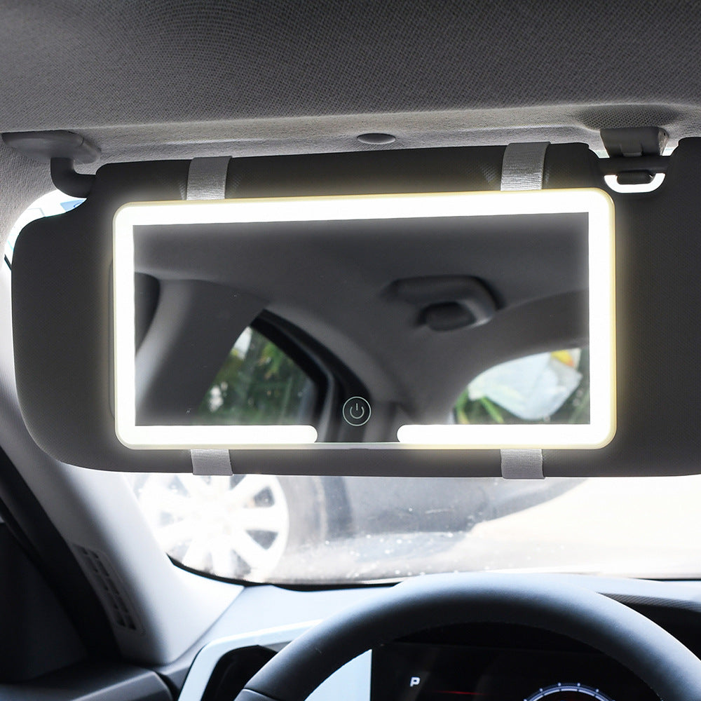 Automotive Makeup Mirror with Dimming Light